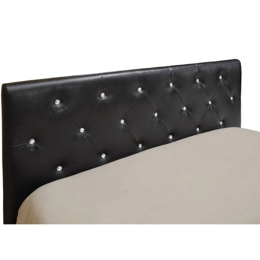 Furniture of America Luxi Modern Tufted Faux Leather Headboard