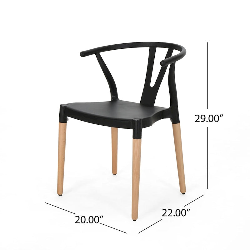 22 Inch Modern Wood Chair