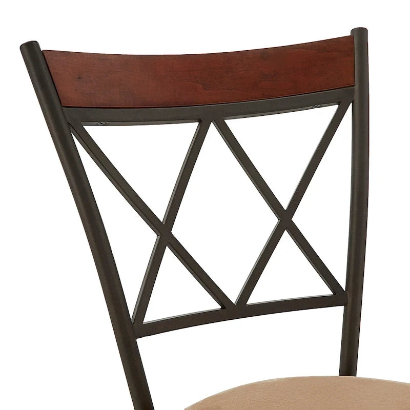 15 Inch Modern Wood Metal Table Adjustable