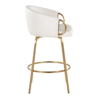 Modern Metal Velvet Chair Swivel