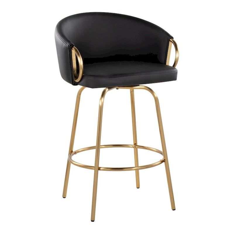 Modern Metal Velvet Chair Swivel