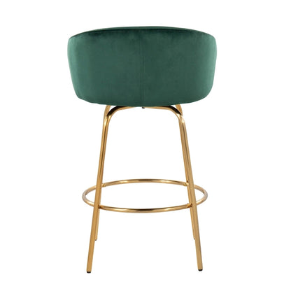 Modern Metal Velvet Chair Swivel