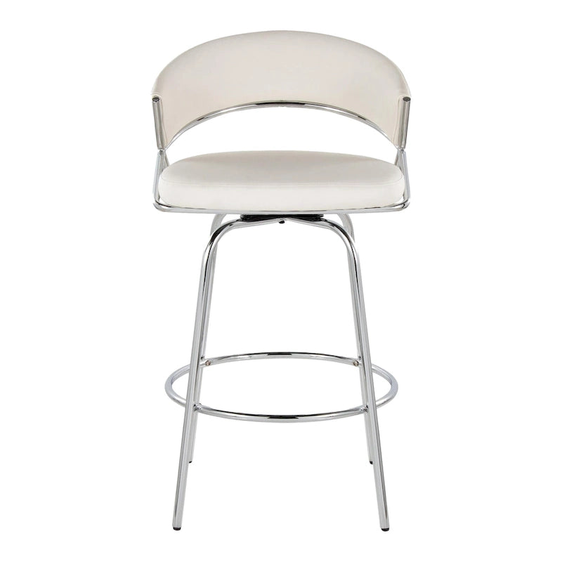 Metal Velvet Chair Swivel