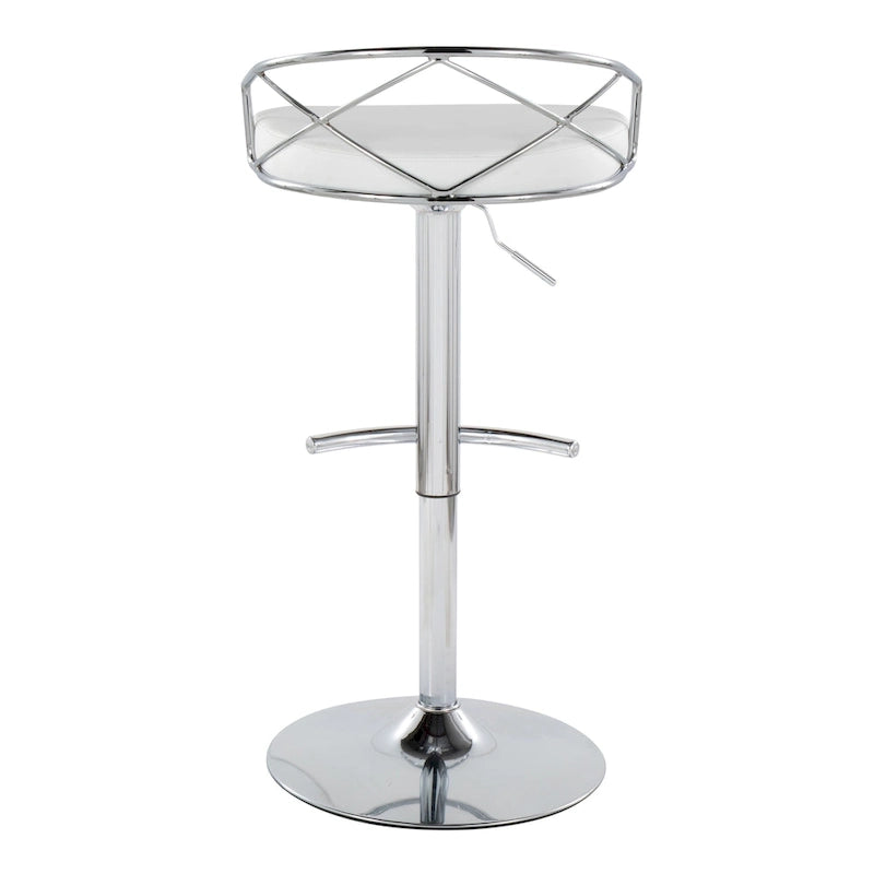 18.5 Inch Contemporary Metal Velvet Table Adjustable