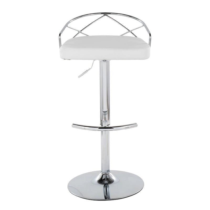 18.5 Inch Contemporary Metal Velvet Table Adjustable