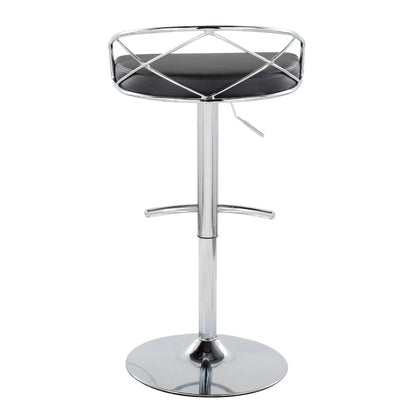 18.5 Inch Contemporary Metal Velvet Table Adjustable