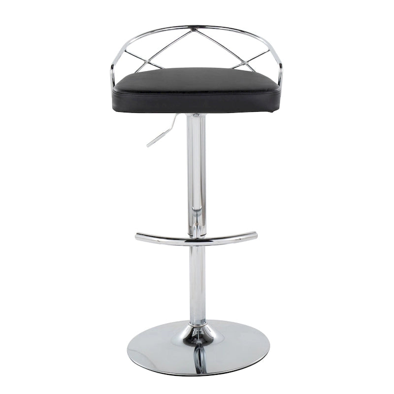 18.5 Inch Contemporary Metal Velvet Table Adjustable