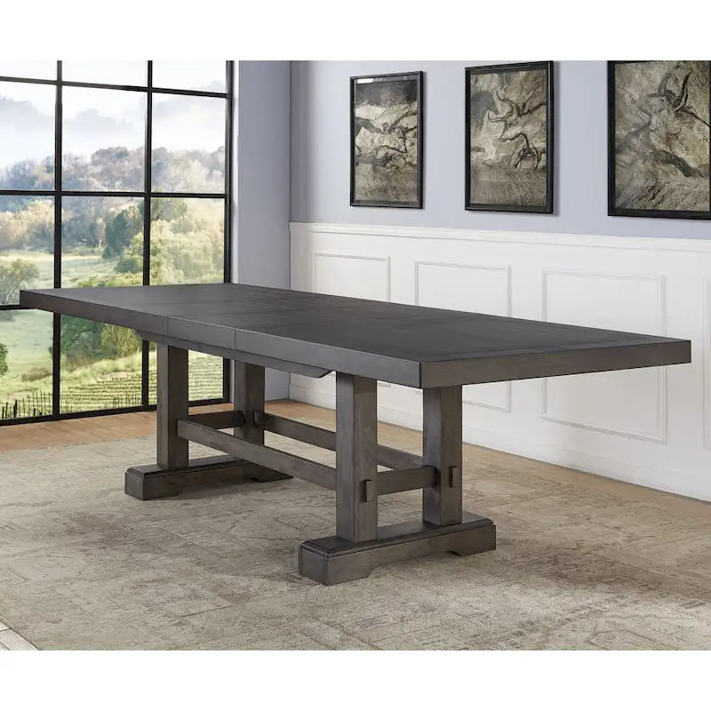 108 Inch Modern Wood Metal Dining Set Upholstered
