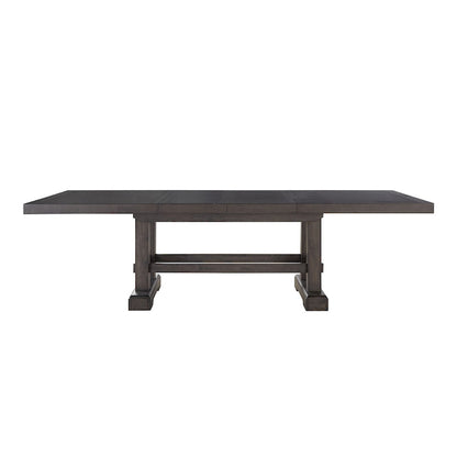 108 Inch Modern Wood Metal Dining Set Upholstered