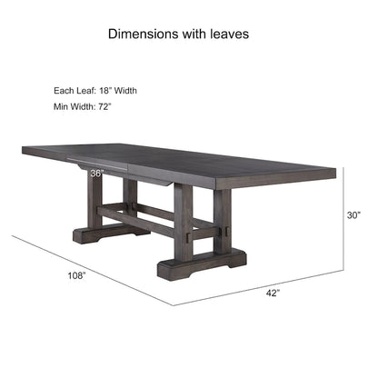 108 Inch Modern Wood Metal Dining Set Upholstered