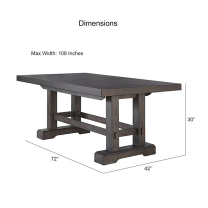108 Inch Modern Wood Metal Dining Set Upholstered