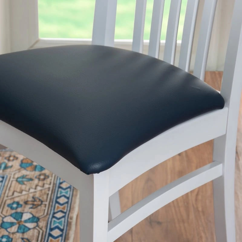 19.5 Inch Classic Wood Fabric Chair Upholstered