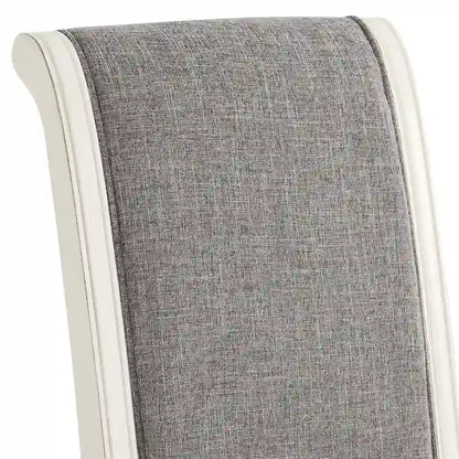 Classic Solid Wood Fabric Chair Upholstered