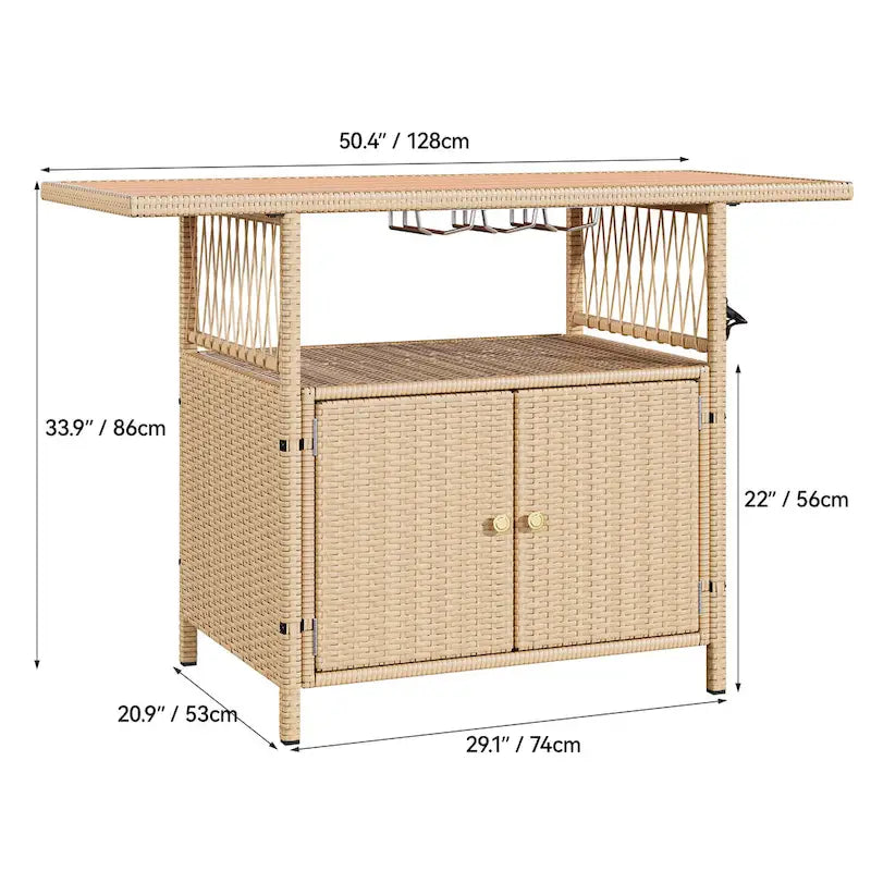 Classic Wood Metal Table