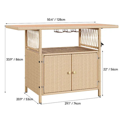 Classic Wood Metal Table