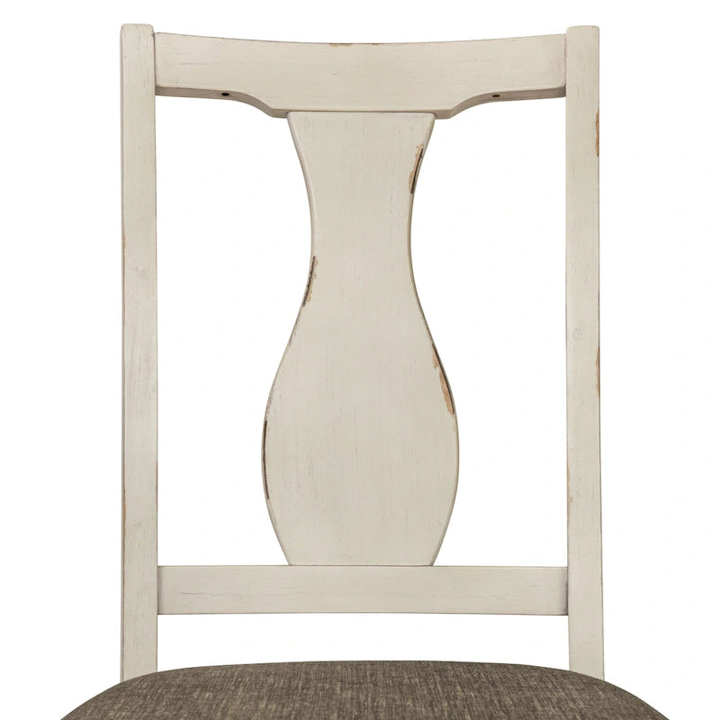 Merichleri Rustic Antique White Wood 5-Piece Counter Height Dining Set by Copper Grove