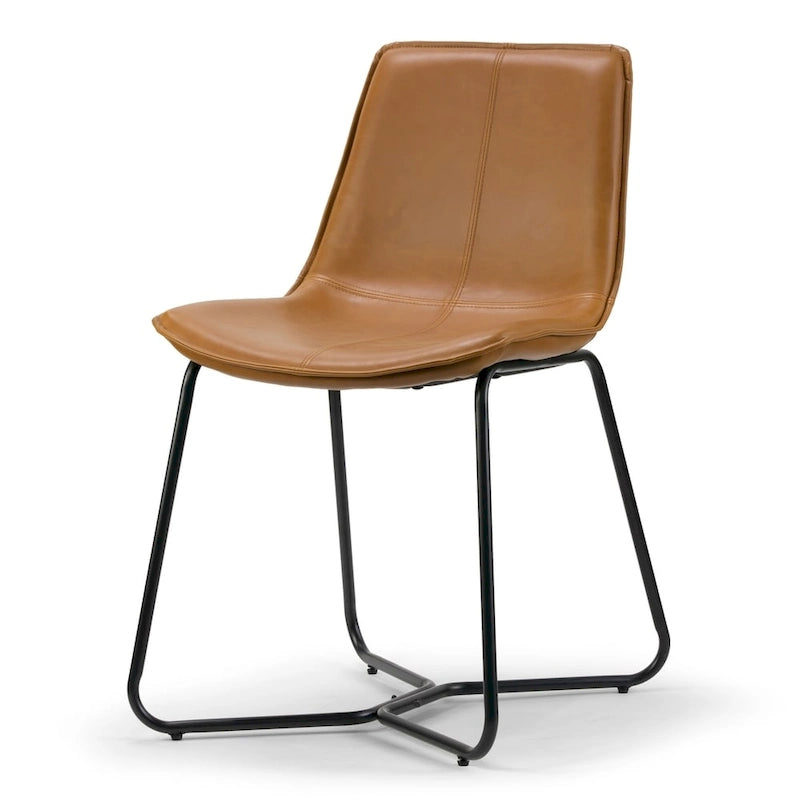 Contemporary Metal Leather Chair Adjustable