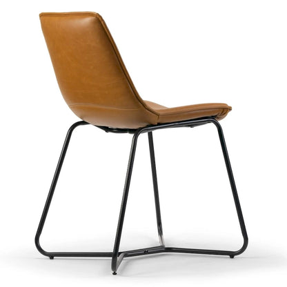 Contemporary Metal Leather Chair Adjustable