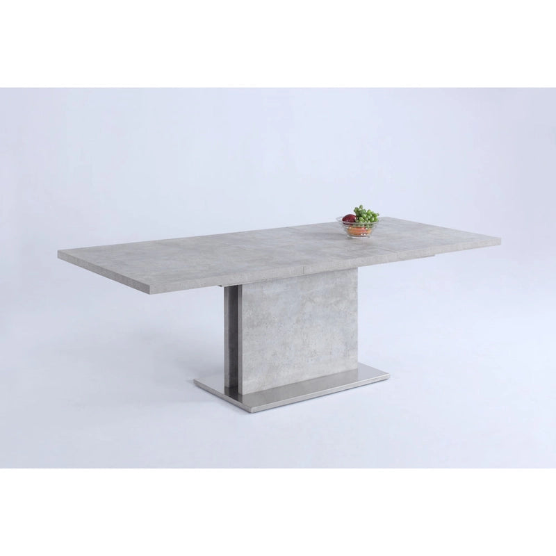 Contemporary Wood Metal Table Extendable