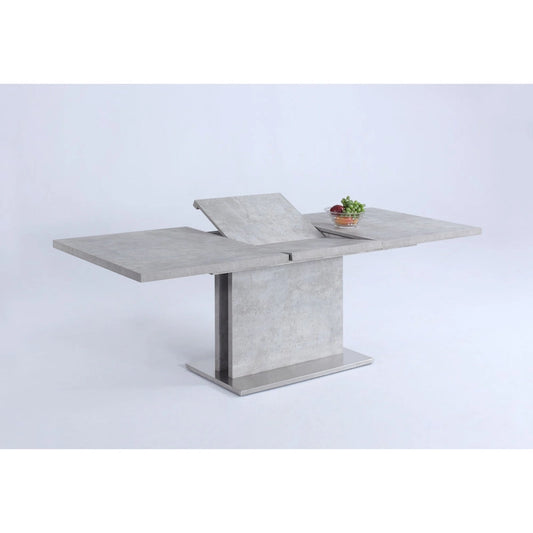 Contemporary Wood Metal Table Extendable