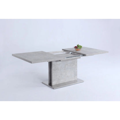 Contemporary Wood Metal Table Extendable