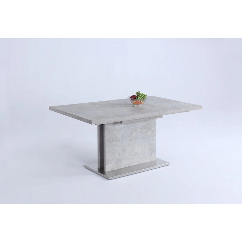 Contemporary Wood Metal Table Extendable