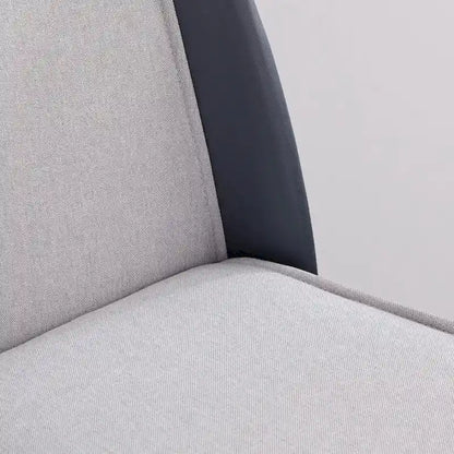 32.7 Inch Modern Wood Linen Chair Upholstered