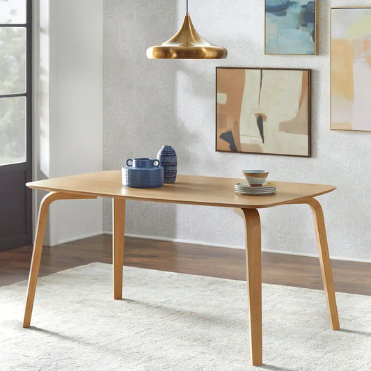 29.5 Inch Mid-Century Modern Solid Wood Metal Table
