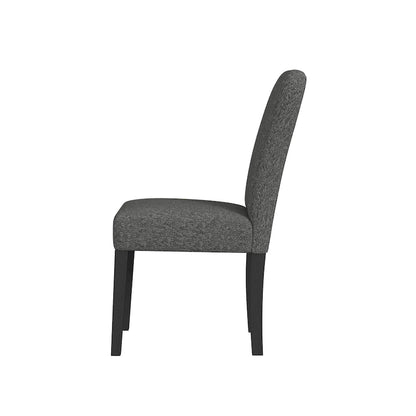 19.5 Inch Modern Wood Fabric Chair Upholstered
