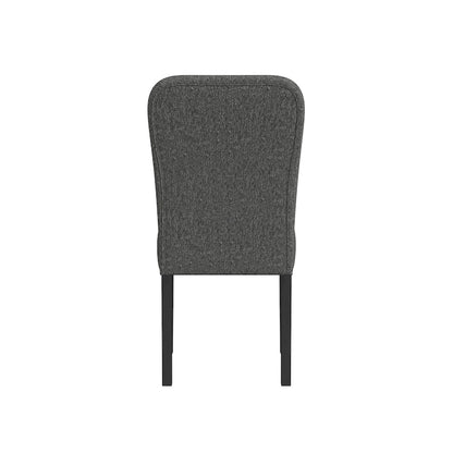 19.5 Inch Modern Wood Fabric Chair Upholstered