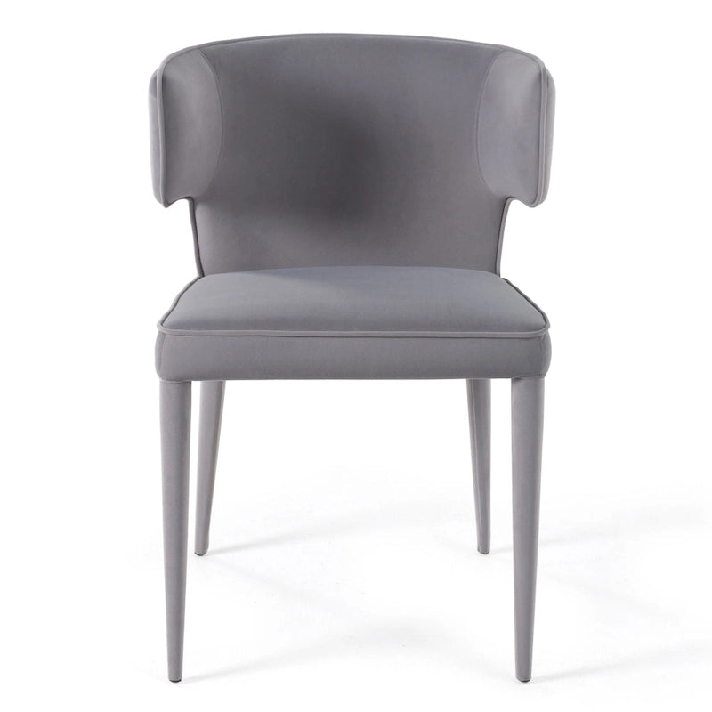 Modern Metal Velvet Chair Upholstered