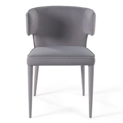 Modern Metal Velvet Chair Upholstered