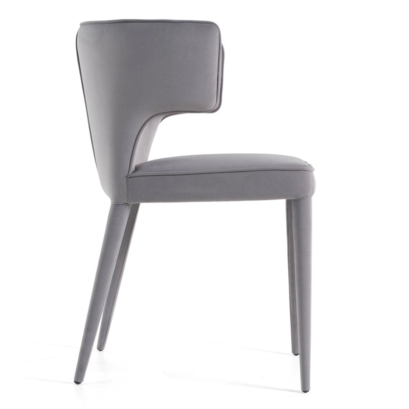 Modern Metal Velvet Chair Upholstered