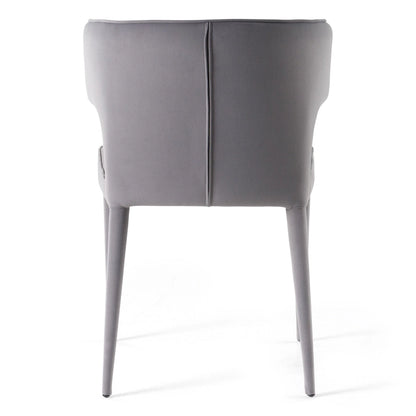 Modern Metal Velvet Chair Upholstered