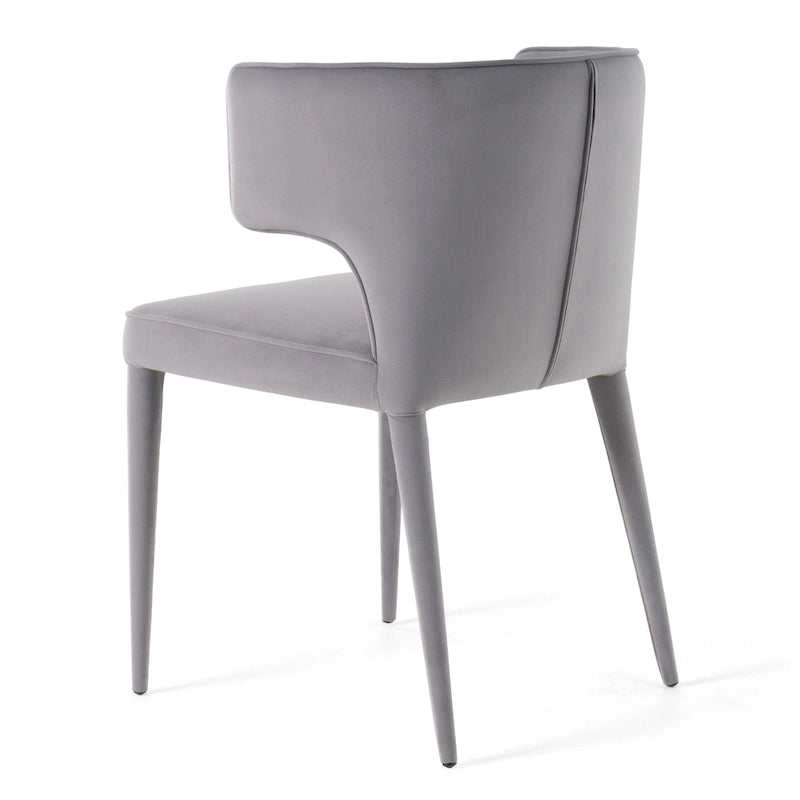 Modern Metal Velvet Chair Upholstered