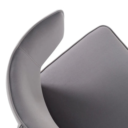 Modern Metal Velvet Chair Upholstered