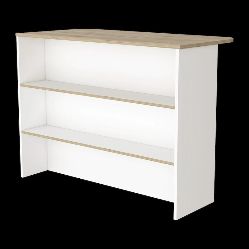 47.24 Inch Modern Wood Kitchen Cart LED