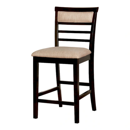 Yevana Contemporary Solid Wood 5-Piece Counter Height Dining Set by Furniture of America