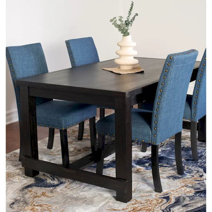 Roundhill Furniture Muzzi Contemporary 6-Piece Dining Set, Dining Table with 4 Stylish Chairs and a Bench