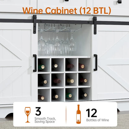 Modern Wood Metal Cabinet with Storage