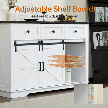 Modern Wood Metal Cabinet with Storage