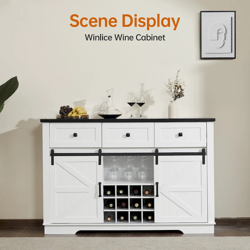 Modern Wood Metal Cabinet with Storage