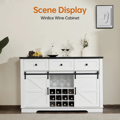 Modern Wood Metal Cabinet with Storage