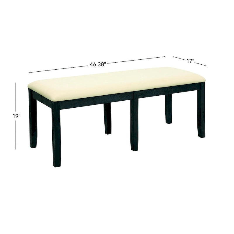 19 Inch Modern Wood Linen Chair Upholstered