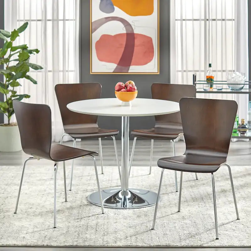 29.1 Inch Modern Wood Metal Dining Set