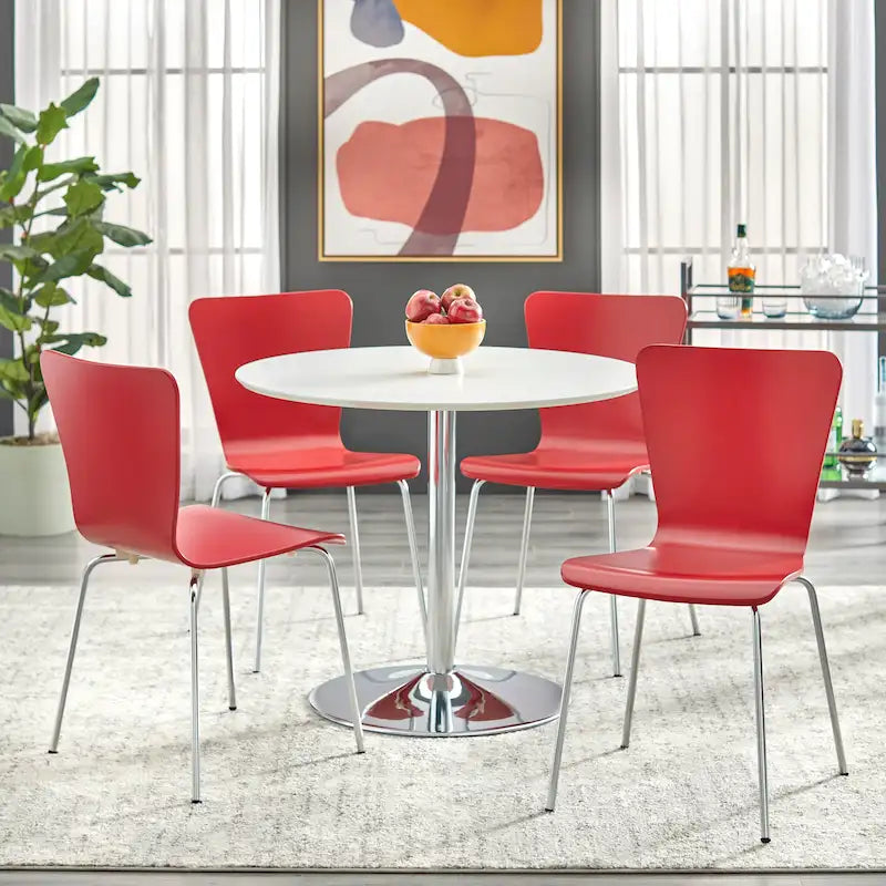 29.1 Inch Modern Wood Metal Dining Set