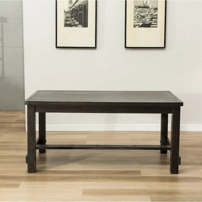 Contemporary Wood Fabric Dining Set Upholstered