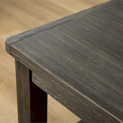 Contemporary Wood Fabric Dining Set Upholstered