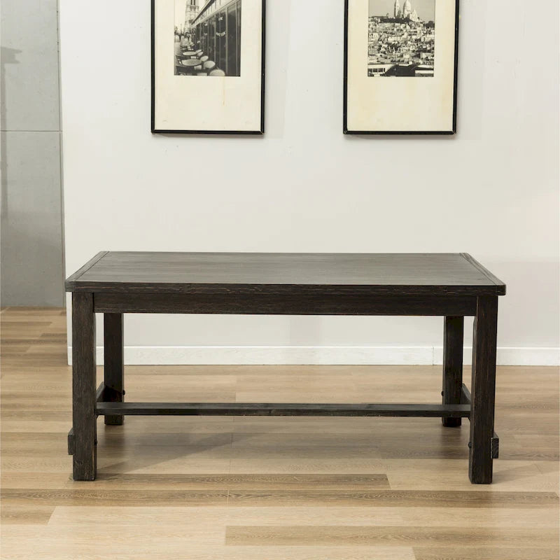 Contemporary Wood Fabric Dining Set Upholstered