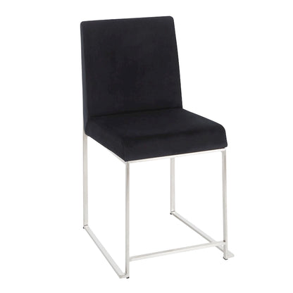 Modern Metal Velvet Chair Upholstered